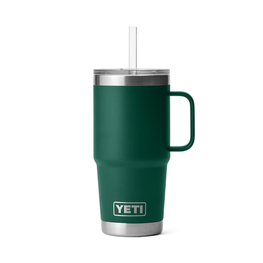 Yeti Rambler mok 25 oz 739ml. met rietjesdeksel