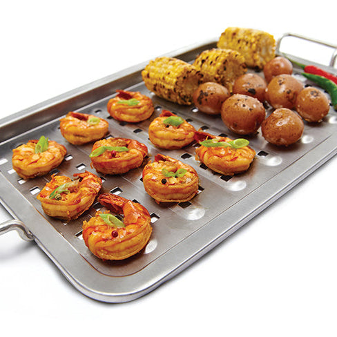 Broil King bakplaat inox met gaatjes (48 x 29 cm)