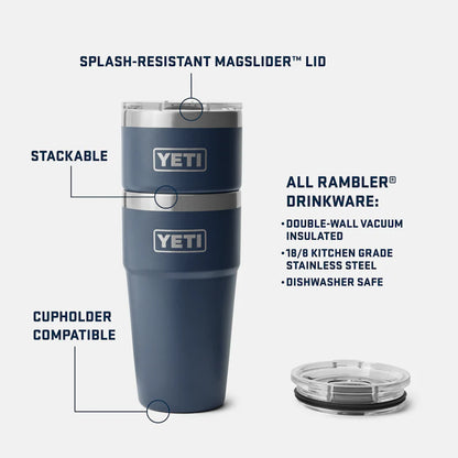 Yeti Rambler 20 oz 591ml stackable cup.