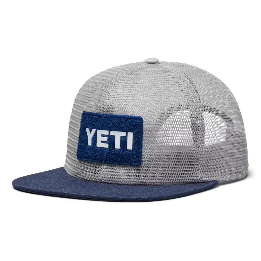 YETI VELCRO B MESH HAT NAVY & GREY