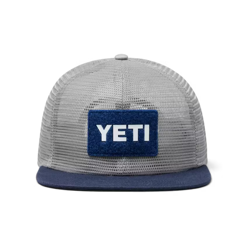 YETI VELCRO B MESH HAT NAVY & GREY
