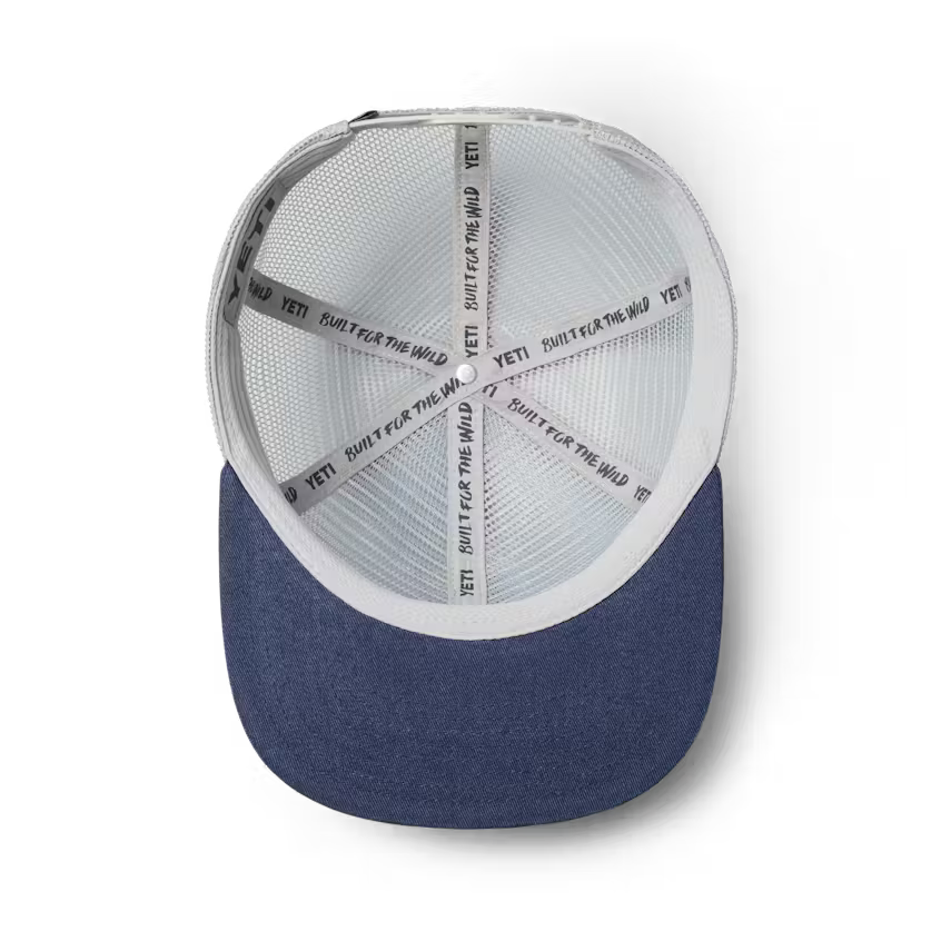YETI VELCRO B MESH HAT NAVY & GREY