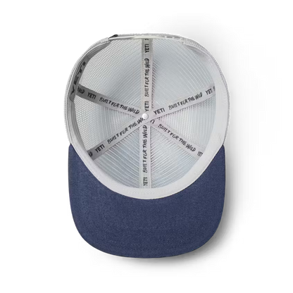 YETI VELCRO B MESH HAT NAVY & GREY