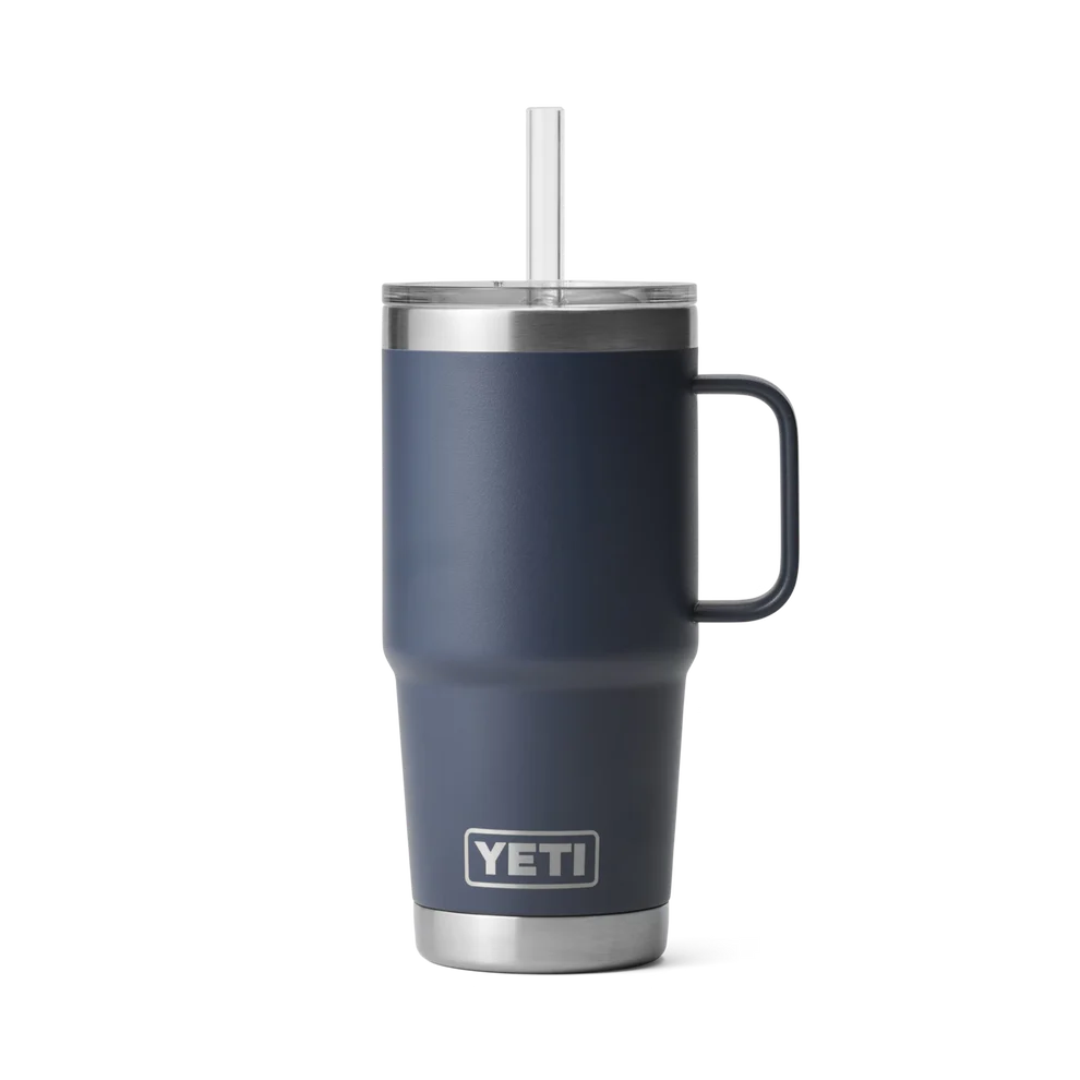 Yeti Rambler mok 25 oz 739ml. met rietjesdeksel