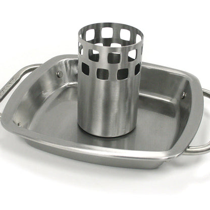 Broil King chicken roaster met pan inox.